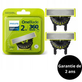 Lames PHILIPS One blade 360° Pack de 2 - QP420/50