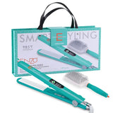Enzo Pack Salon 2 en 1 : Brosse à cheveux et lisseur professionnels