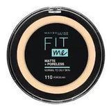 Maybelline New York Fit Me Matte and Poreless Compact Face Powder - 110